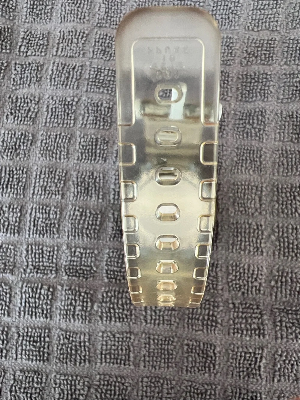 G-Shock Clear Resin Watch with Silver Dial and White Accents
